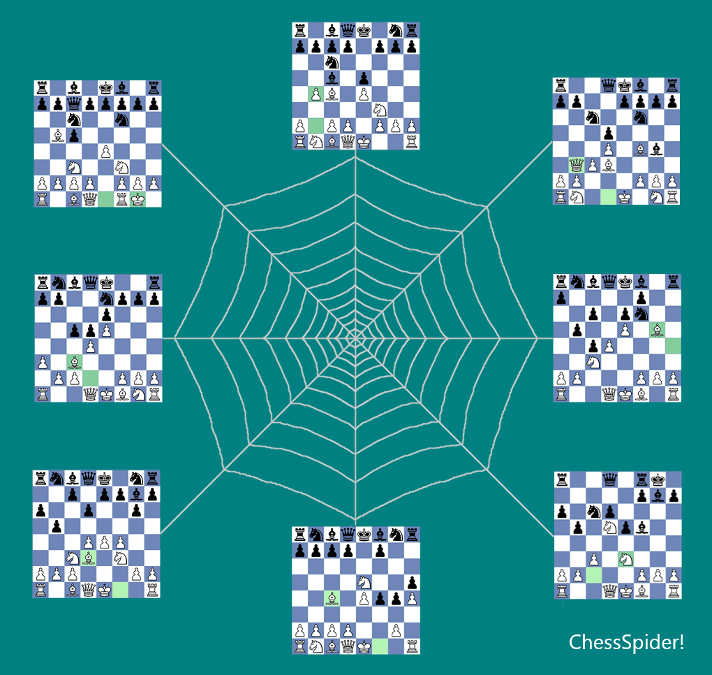 ChessSpider chess opening repertoire software screenshot